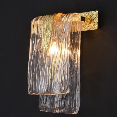 China Creative Simple Edison Elegant Wall Project Fixtures Mid Century Hanging Hallway Lighting Foyer Hotel Restaurant Copper Glass Bedside Lamps for sale