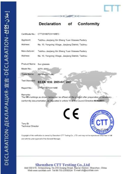 CE - Yiwu Qingcen Glasses Co., Ltd.