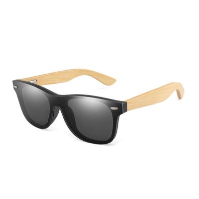 China Dropshipping bamboo sunglasses classic temples men's sunglasses fashion women wooden bamboo trendy sunglasses for sale