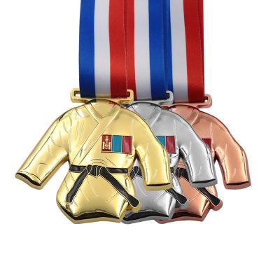 China Europe Factory Direct Sale Wholesale Custom Design USA Karate Gold Medal Souvenir for sale