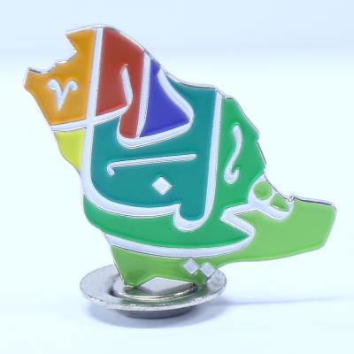 China China Custom Design Products UAE Badge Saudi Arabia National Day 91 Lapel Pins Gift for sale