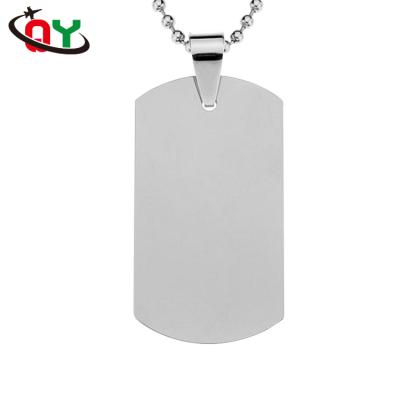 China Europe New Design Promotional Custom Military Silver Blank Dog Tag Metal Dog Tag Collar for sale