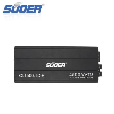 China Suoer CL1500.1D-H Class D Monoblock Channel Amplifier 4500 Watt Max Power 1500w/2000w/3000w/4000w5000w Car Amplifier for sale