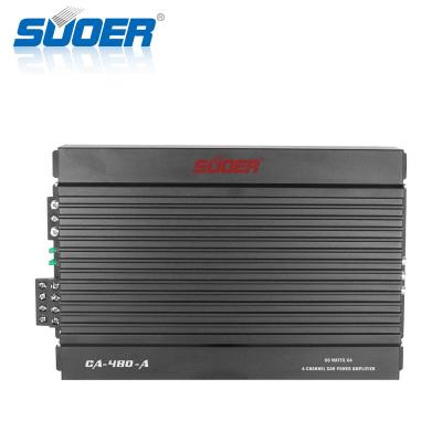 China Powerful Amplifier Suoer CA-480-A Car Audio Amplifier 4 Channel 12v Car Stereo Amplifier for sale