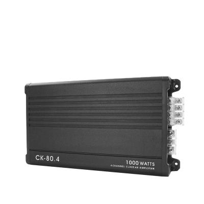 China Suoer CK-80.4 12V 4 Channel Class AB Car Amplifier 1000w Car Amplifier Amplifier Car Audio for sale