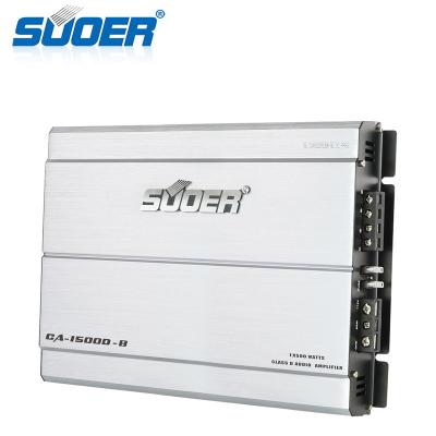 China Suoer CA-1500D-B Class D Subwoofer Car Amplifier Monoblock Power Car Audio Amplifier for sale