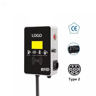 China PC9330 11KW Type 2 AC EV Charging Station 3 Phase EVSE for Electric Vehicle Plug and Play RFID High Quality for sale