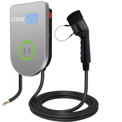 China 7KW Type 2 Home AC EV Charging Station OEM Available RFID LCD Screen Electric Car EVSE BFM3Y5E-7KW for sale