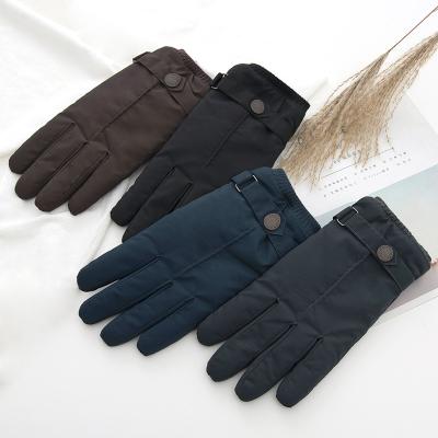 China 70 Polyester 30 Main Material Polyurethane Lining Is 100 Polyester Hign Quality Windproof, Waterproof And Wearable Cycling Gloves With Touch Screen For Men for sale