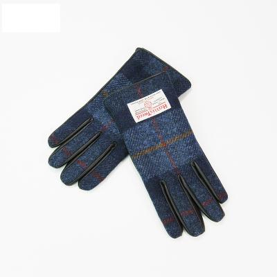 China Harris Tweed Autumn Touchscreen Outdoor Cycling Gloves for sale