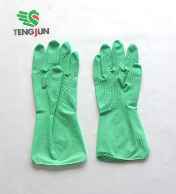 China Household Unlined Hand Kitchen Gloves Plastic Latex Color Wash Glove Pet Shower Cleaning for sale