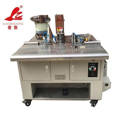 China Automatic Cloth Covered Cap LZ Clothes Leg Button Making Machine For Clothes for sale