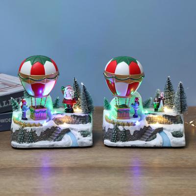 China 2022 Christmas Decoration Deco.Home Christmas Resin Decor Crafts SantaCrafts Epoxy Ploy Craft People Craft Promotional Gift for sale