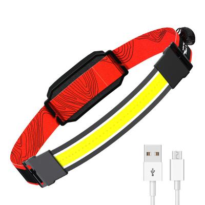 China Factory Wholesale COB Headlamp Mini Headlamp Strong Running Rechargeable Headlamp Night Working Running Spotlight for sale