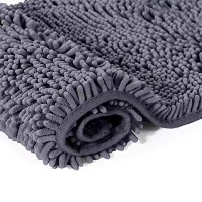 China Luxry Soft Absorbent Non Slip Washable Bathroom Mat for sale