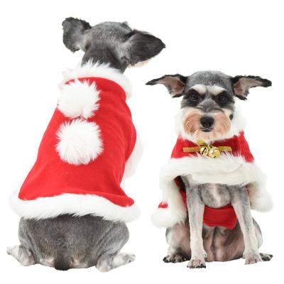 China Wholesale Stocked Pet Christmas Hat Scarf Cat Dog Puppy Pet Christmas Winter Clothes for sale