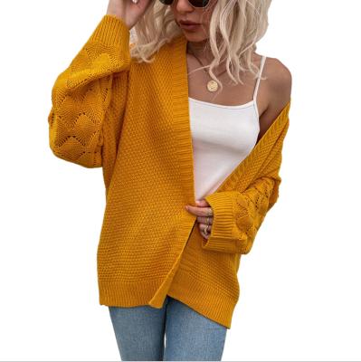 China 2022 Autumn Women's Fashion Cardigan Design Breathable Winter Long Sleeve Knitted Sweater Women for sale