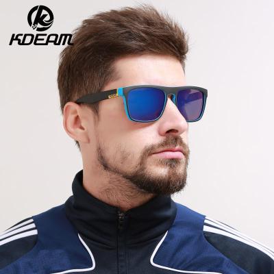 China 2018 Classic Designer Brand Men Sunglasses KDEAM 2020 Fashion Hot Rays Driving Sun Glass Frame Male Square Sunglasses for sale