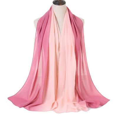 China Long Style Muslim Women Pleated Shawl Scarf 2021 Muslim Women Crumple Wrap Cotton Hijab Scarves for sale