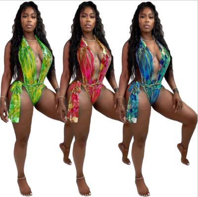 China 2021 Plus Size Women Bikinis Bodycon Swimsuit Women Swimwear Tankini Push Up Beach One Piece Swimwear for sale