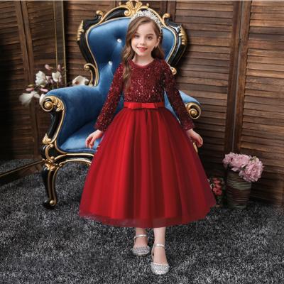 China Wholesale Sequined 2021 New Viable Children's Long Dress Girl Princess Dress Children's Clothing for sale