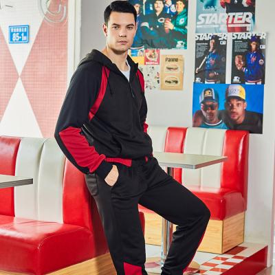 China 2021 Hot Sale Zipper-Up Latest Design Brand Sports Wear Men Set Mens Fleece Hoodies Mens Sports Wear Tracksuits for sale