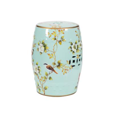 China Durable Chinese Folk Outdoor Garden Decoration Durable Chinese Folk Garden Pattern Factory Ceramic Drum Stool for sale