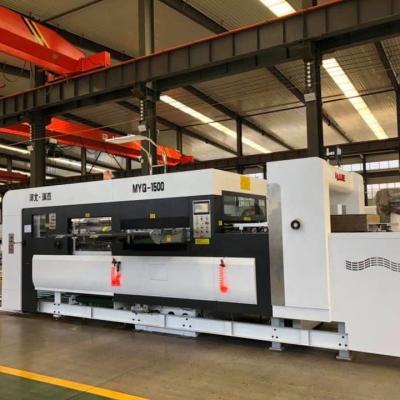 China Automatic corrugated cardboard die cutting creasing machine, paper creasing and die cutting machine, paper die cutting machine price for sale