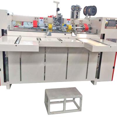 China Semi-automatic high quality corrugated food carton stitching machine (double pieces) / semi-automatic stapler for sale