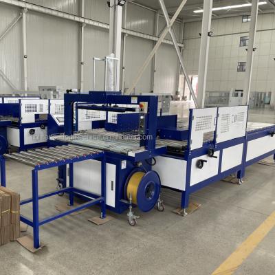 China Packing Machine Fully Automatic Polypropylene PP Band Strap Cardboard Box Tying Machine for sale