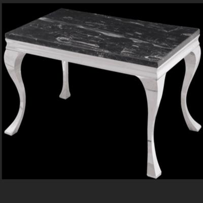 China DINING TABLE Stainless Steel Leg Marble Dining Table Set Marble Dining Table Top BR-T078# for sale