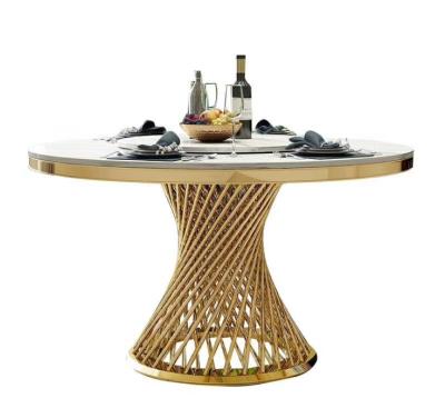 China Morden BO-Royce Bird's Nest Popular Luxury Design Gold Center and Side Tables BR-T085 Stainless Steel for sale