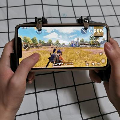 China Mobile Controller Metal Controller Fire Button Shooting Game Joystick For Pubg Controller Mobile Trigger Fire Gamepad Free Shooting Game for sale