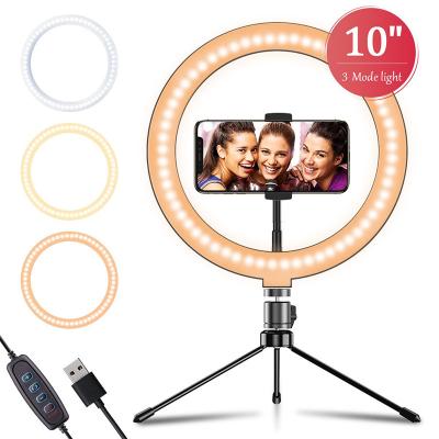 China PORTABLE China Supply Multi-Functional Led Ring Light Live Phone Holder Stand Flexible Universal Mobile Desk Stand for sale