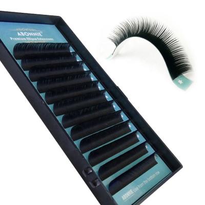 China Feather Abonnie Private Label Eyelash 8-15mm 0.15 0.25 Flat Lashes Matte Ellipse Flat Classic Cashmere Black Mink Eyelashes Extensions for sale