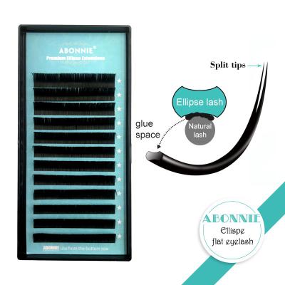 China Flat Lashes Extensions S 12lines 8-15 mm 0.15/0.20 Lashes Matte Individual Eyelash Mink Flat Sensitive False Lashes Natural Abonnie for sale