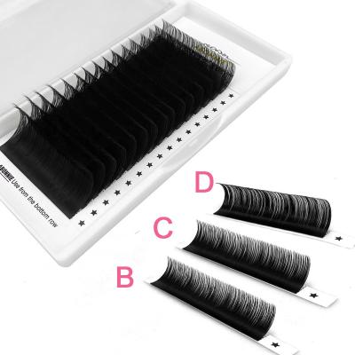 China Abonnie Natural 0.05 pbt Fiber Eyelash Shaping Extension Kit 0.07cc Dual Density Dark Matte Curl Eyelash Extension for sale