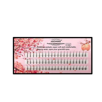 China Natural Soft A Shape M Shape Premade Volume False Lash Extension Group Natural Fluffy Eyelashes Individual Mink Eyelash Extension for sale