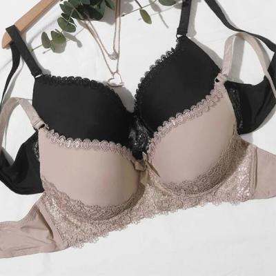 China Wholesale Ladies QUICK DRY Solid Color Underwired Non-padded Bra Women Full Cup Plus Size Bra for sale