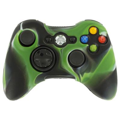 China Camouflage Waterproof Dustproof Camouflage Soft Silicone Skin Cover Rubber Case For Xbox 360 Gamepad Controller for sale