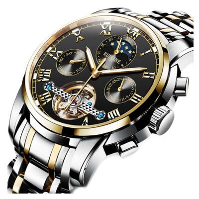 China Luxury Flywheel Generation Mens Butterfly Movement Automatic Mechanical Buckle Watch Waterproof Wristwatches For Man for sale