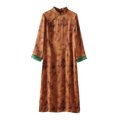 China Chinese Ancient Chinese Clothing High-end Chinese Clothing Style Tea Chan Clothing Retro Swap Improved Women's Improved Cheongsam Dress for sale