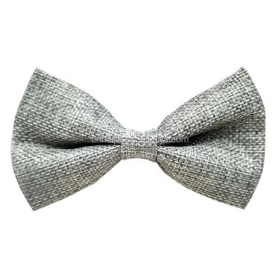 China 2021 Factory New Customer Demand Solid Color Men Wedding Party Leather Cognac Blue Red Gray Bow Ties For Kids for sale