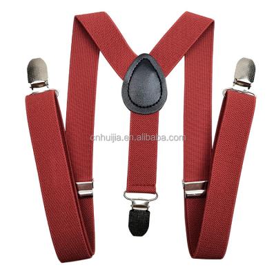 China New Arrival PU Shirt Male Solid 3 Staples Leather Suspenders Western Style Man Ties Adjustable Part Burnt Orange Suspender for sale