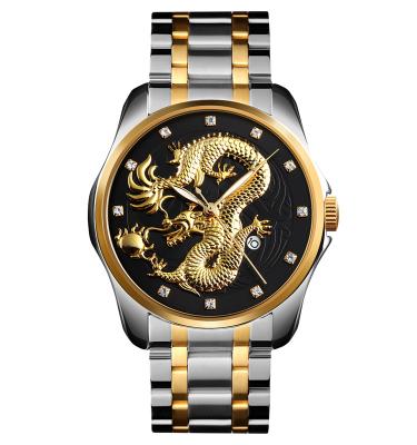 China SKMEI 9193 Water Resistant OEM Customs Logo Luxury Stainless Steel Mens Chronograph Quartz Watches for sale