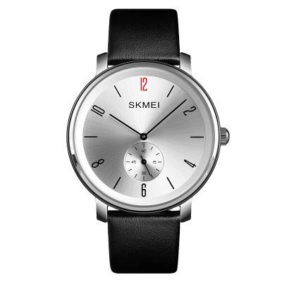 China Wholesale Bulk Water Resistant Skmei 1398 Watch Classic Cheap Price Man Fashion Quartz Genuine Leather Watch for sale