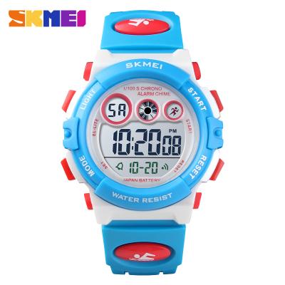 China New Design Skmei 1451 Kids Alarm Waterproof Fashion Girl Colorful EL Backlight Hand Watch For Boy Digital Watch for sale