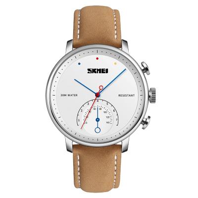 China Water Resistant Skmei 1399 Build Your Own Brand Dial 3ATM Water Resistant Men Quartz Leather Watch for sale