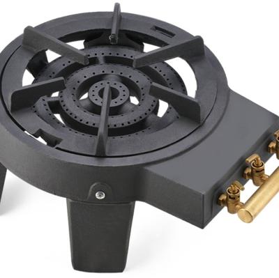 China Outdoor Good Paint Modern Powder Fream Price Cast Iron Burner Detachable Gas Stove for sale