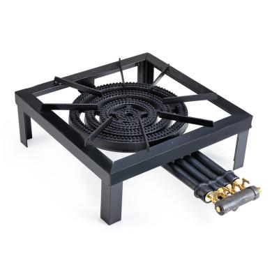 China 2022 Modern Portable Camping 4 Ring Burner Cast Iron Gas Cooker Stove for sale